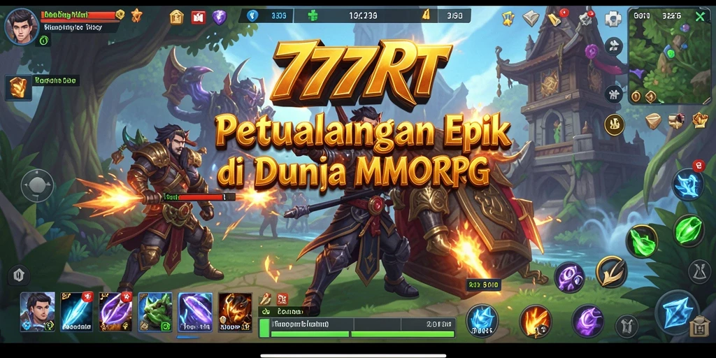 Screenshot utama 777RT menampilkan aksi seru dalam gameplay MMORPG.