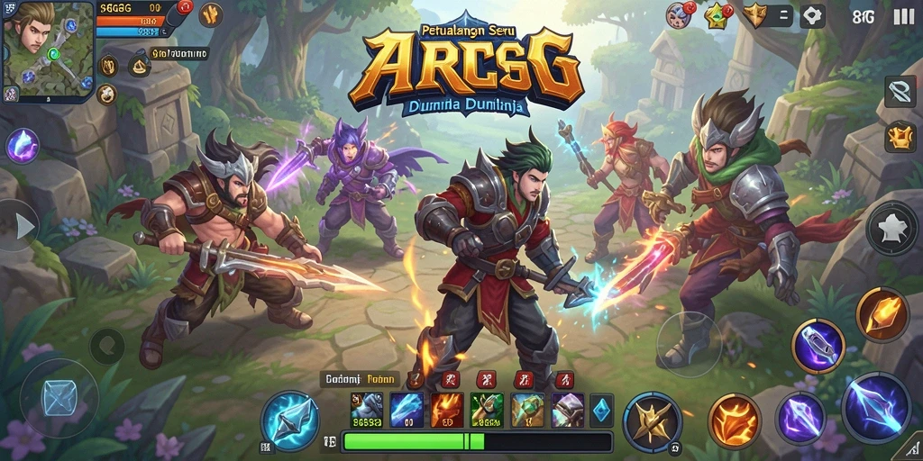 Tampilan gameplay petualangan seru dalam 8G8G yang penuh aksi.