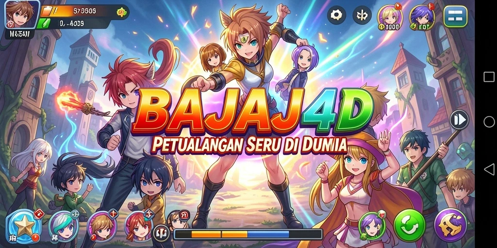 Tampilan gameplay seru dari BAJAJ4D di dunia anime.