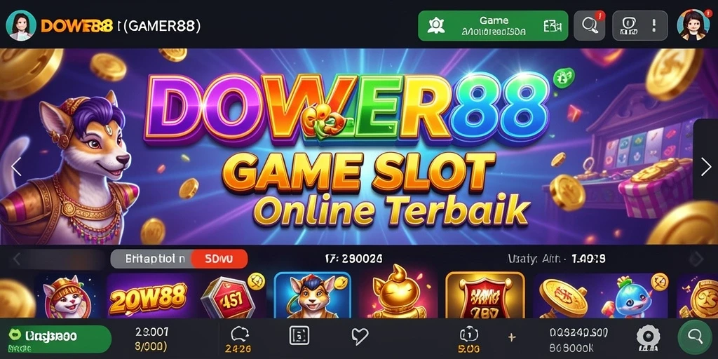 Tangkapan layar DOWER88 menampilkan aksi seru permainan slot.