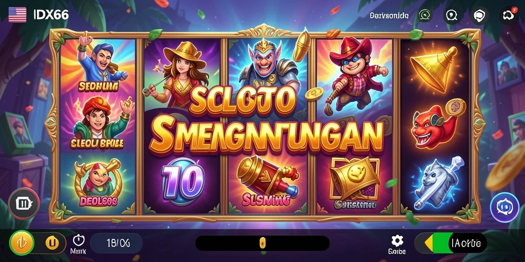 Tampilan gameplay menarik dari permainan Slot IDX66.