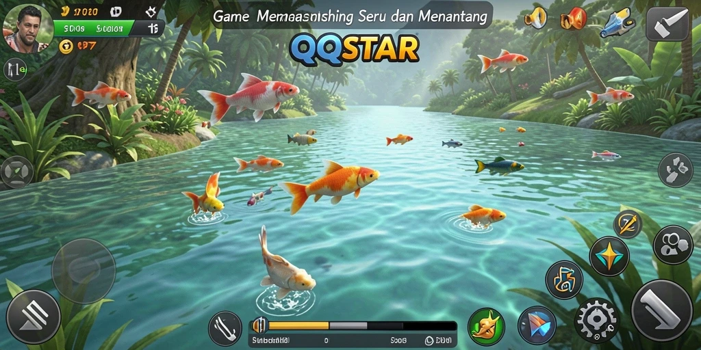 Tangkapan ikan besar di lautan luas dalam QQSTAR.