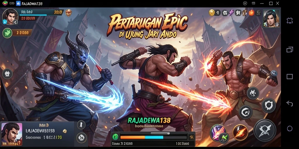 Tampilan screenshot dari gameplay Fighting yang mendebarkan di RAJADEWA138.