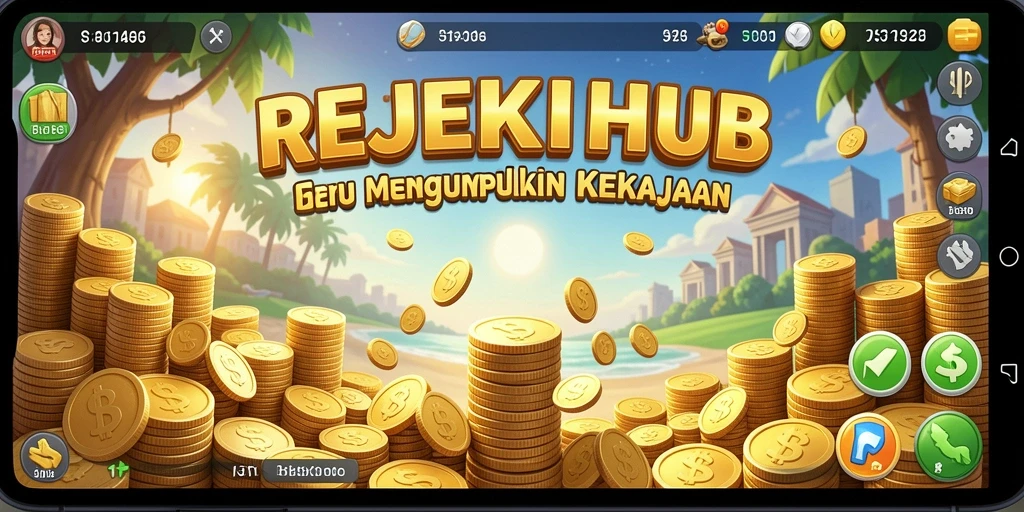 Tampilan gameplay REJEKIHUB yang menarik dan penuh warna.