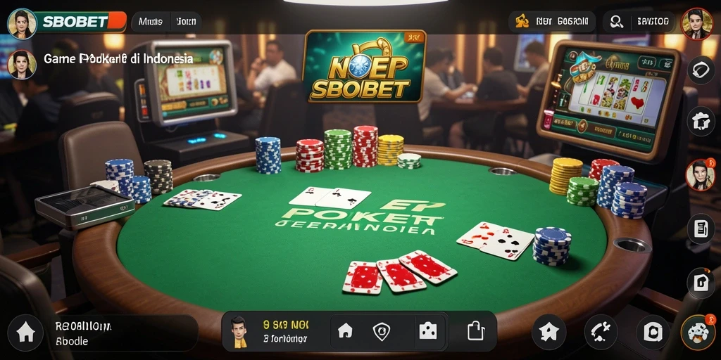 Tampilan gameplay SBOBET yang menakjubkan dalam permainan Poker.