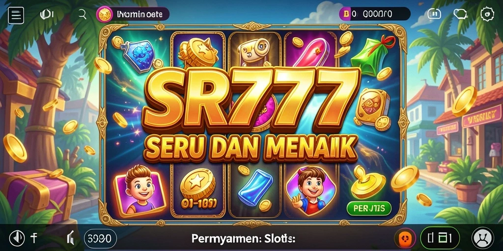 Tampilan gameplay menarik dari slot SR777 dengan berbagai tema.